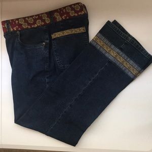 Willis Smith Embellished Denim Capris